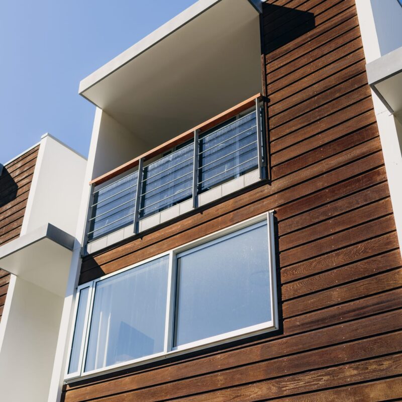 Modern balcony at Sumner Bay Motel, stylish Christchurch accommodation near the beach