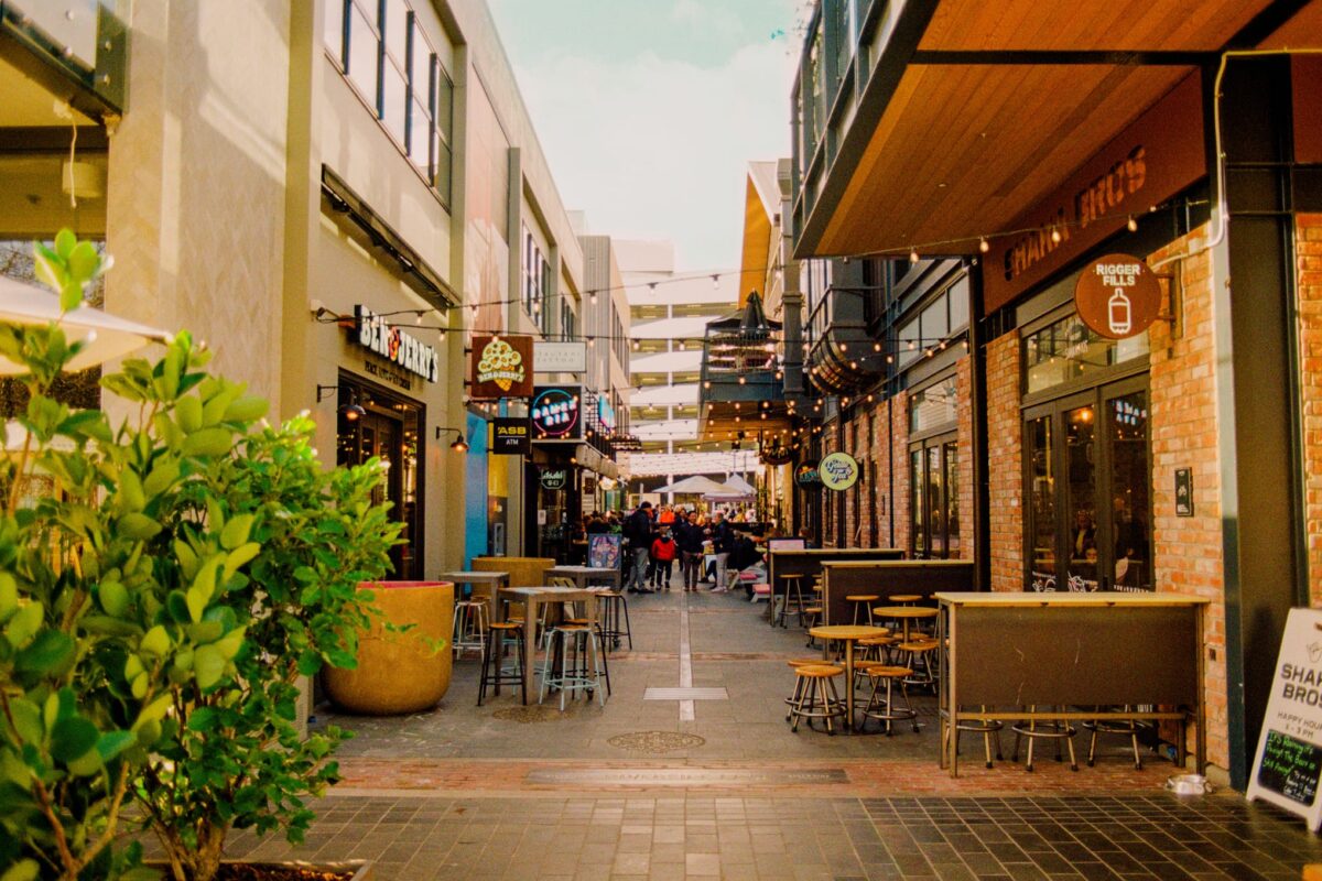 Christchurch laneway at Riverside Markets
